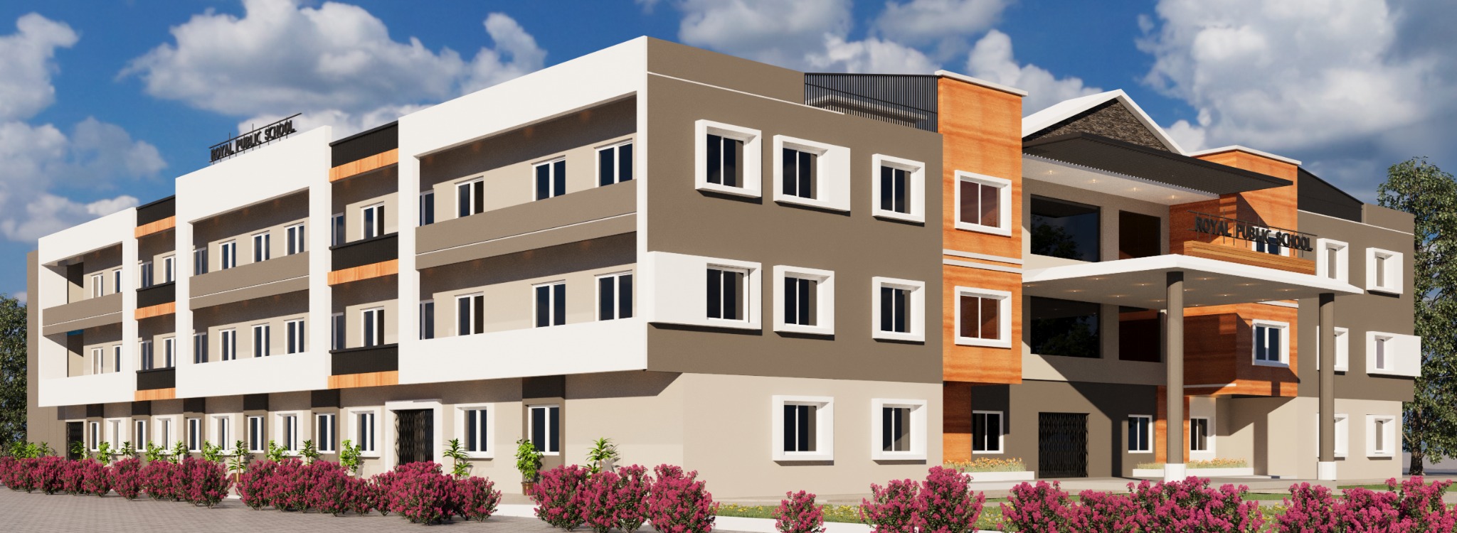 Royal Public School Deori proposed building perspective